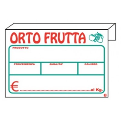 SEGNAPREZZO ORTOFRUTTA A CASSETTA
