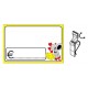 SEGNAPREZZO PVC RETTANGOLARE FORMAGGIO CANCELLABILE 25 PZ CON TEN-CLIP