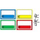 SEGNAPREZZO PVC RETTANGOLARE GENERICO CANCELLABILE 25 PZ CON MOLLETTE ASTA 5 CM CLIP