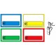SEGNAPREZZO PVC RETTANGOLARE GENERICO CANCELLABILE 25 PZ CON TEN-CLIP