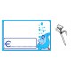 SEGNAPREZZO PVC RETTANGOLARE PESCE CANCELLABILE 25 PZ CON AGO IN PVC DOPPIA PUNTA STANDARD
