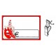SEGNAPREZZO PVC RETTANGOLARE SALUMI CANCELLABILE 25 PZ CON TEN-CLIP