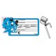 SEGNAPREZZO PVC SAGOMATO PESCE CON PATENTE CANCELLABILE 25 PZ CON AGO IN PVC DOPPIA PUNTA STANDARD