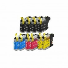 KIT 10 CARTUCCE BROTHER LC121/LC123 DCP-J132W DCO-J752 MFC-J4410 MFC-J650 MFC-J652