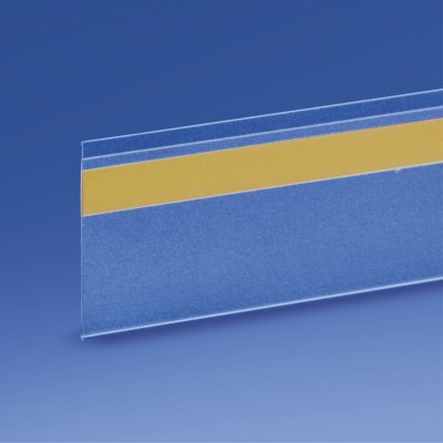 Porta badge piatto in plexiglass con clip 65x35 mm