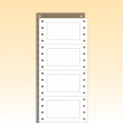 10000 ETICHETTE BIANCHE F.TO 64X34 A USO MOTORIZZAZIONERE VISIONI AUTO IN CARTA ADESIVA CON FORI LATERALI DITRASCINAMENTO PER ST