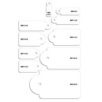 ETICHETTE CON FILO 11X30MM CF 200