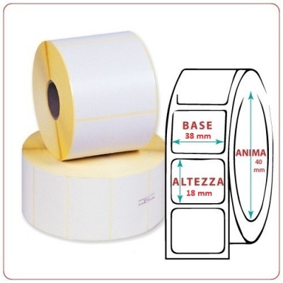 ROTOLO ETICHETTE MM.37X18 TERMICHE ADESIVE ET.2000