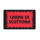 ROTOLO ETICHETTE PATINATE 50X30 MM ET. 1000 STAMPATE CARNE DI SCOTTONA