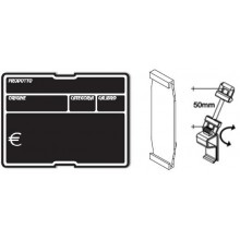 LAVAGNA NERO STAMPA BIANCO MM 151X121 Composto damollette con asta 50mm.