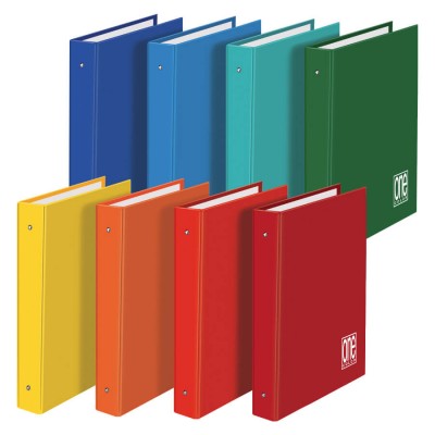 RACCOGLITORE A 4 ANELLI 18 X 22 A5 ONE COLOR COPERTINA.