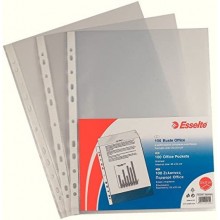 Buste perforate OFFICE - PPL Antiriflesso - f.to 23 x 33 cm - conf.100 pz ESSELTE
