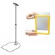PIANTANA TELESCOPICA 75+75 CM CON CORNICE A3 PORTA PREZZO MESSAGGI PROMOZIONE