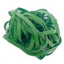 ELASTICI FETTUCCIA VERDE 8 MM DIAM. 120 CF. 1 KG