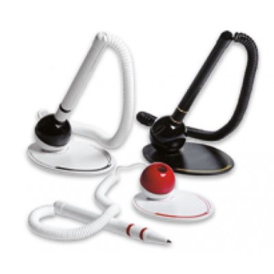 BASE IN PLASTICA CON PENNA SFERA NERA