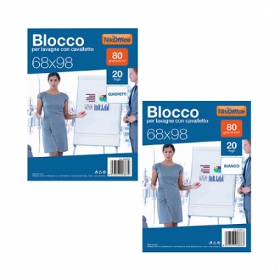 BLOCCO X LAVAGNA CM 68X98 20 FG BIANCO