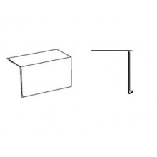 PROFILO BIANCO PER SCAFFALI 90°H40MM/BIAD9MM/AL40MM/L1318MM