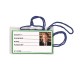 PORTABADGE CON CORDONE 100 PZ colore Blu