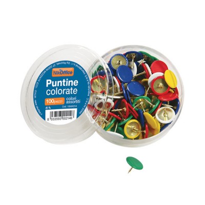 PUNTINE COLORI ASSORTITI CF 100 PZ