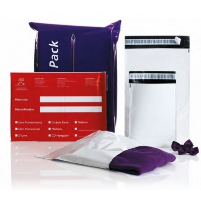 POLIPACK SACCHETTI PER CORRIERI IN COESTRUSO C3+ 350X460+50MM COLORE BIANCO / NERO IN LPDE POLIETILENE CONF. 100 PZ