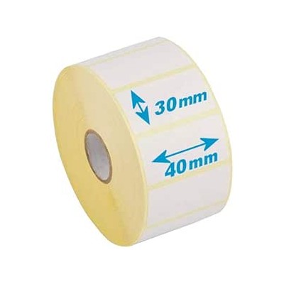 ROTOLO ETICHETTE MM.40X30 VELLUM ADESIVE ET.1550 FORO 40