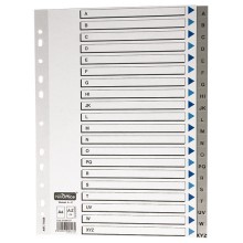 DIVISORI PLASTIFICATI A-Z F.TO A4 CF.5