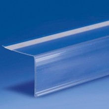 PROFILO TRASPARENTE PER SCAFFALI 90°H40MM/BIAD9MM/L.1318MM