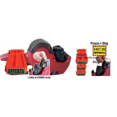 PREZZATRICE MM 26X19 PRINTEX Z719 IN KIT TAMPONE ROTOLI E SLUG