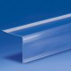 PROFILO TRASPARENTE PER SCAFFALI 90°H40MM/BIAD9MM/L.988MM