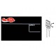 SEGNAPREZZO NERO MACELLERIA IN PVC CF 25 PZ CON AGO INOX CLIP