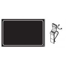 SEGNAPREZZO NERO NEUTRO IN PVC CF 25 PZ CON TEN CLIP