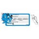 SEGNAPREZZO PVC SAGOMATO PESCE CON PATENTE CANCELLABILE 25 PZ CON TENAGLIA