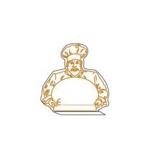 SEGNAPREZZI PASTICCERIA CHEF F.TO 75X75 mm CF.50