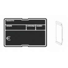 SEGNAPREZZO CANCELLABILE SERIE LAVAGNA PPL IN PP PER TRACCIABILITÀ ORTOFRUTTA 3 CON INSERTO A C A6 SPESSORE 1,2 mm D: 15 x 11 H 