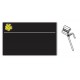 SEGNAPREZZO NERO FORMAGGI IN PVC CF 25 PZ CON AGO DOPPIA PUNTA STANDARD