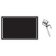SEGNAPREZZO NERO NEUTRO IN PVC CF 25 PZ CON AGO IN PVC DOPPIA PUNTA STANDARD
