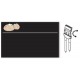 SEGNAPREZZO NERO PANE IN PVC CF 25 PZ CON AGO INOX CLIP