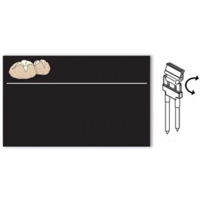 SEGNAPREZZO NERO PANE IN PVC CF 25 PZ CON AGO INOX CLIP